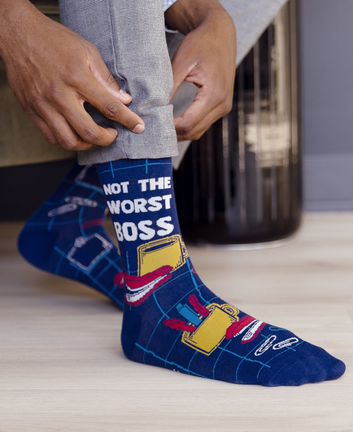 Best Boss Socks - Mens Crew Socks - Uptown Sox