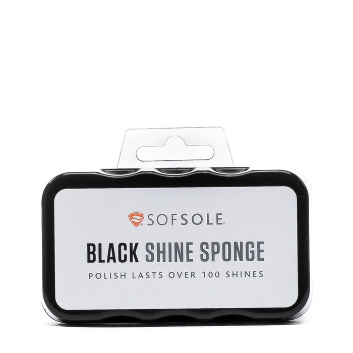 Black sponge for shoe polishing, SORSOLE package label