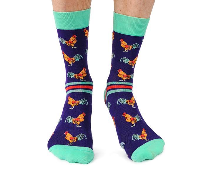 Fancy Rooster Novelty Socks for Men