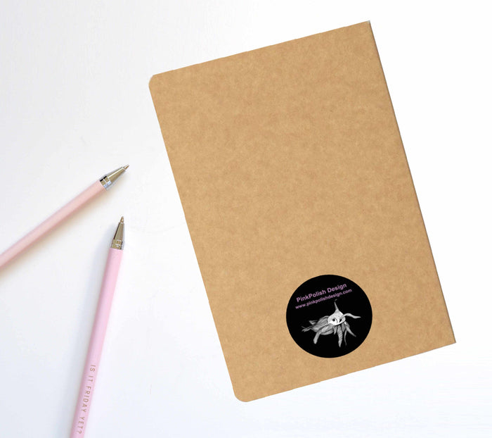 PinkPolish Design Notebook "Floral Repetition" Tessellation Inspired Notebook / Sketchbook / Journal