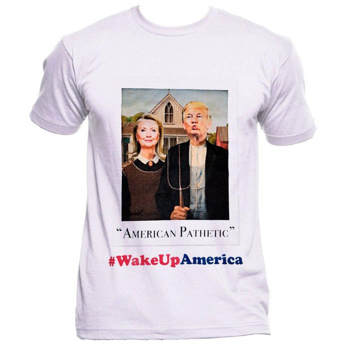 Trump Hillary American Pathetic Portrait T-shirt-tvso