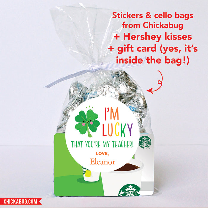 "I'm Lucky" Teacher Appreciation Stickers