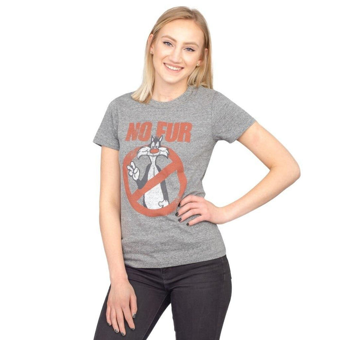 Looney Tunes Sylvester the Cat No Fur T-Shirt-tvso
