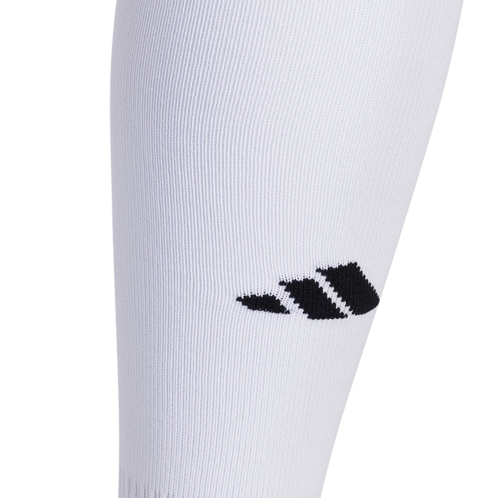 Metro 6 OTC large socks, white leg with black logo detail