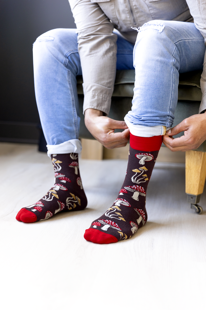 Magic Mushroom Novelty Socks - Uptown Sox