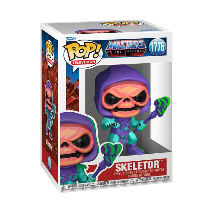 POP TELEVISION MASTERS OF THE UNIVERSE RETRO NEON SKELETOR VINYL FIGURE