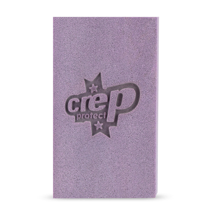 Purple scuff eraser sponge block for suede and nubuck