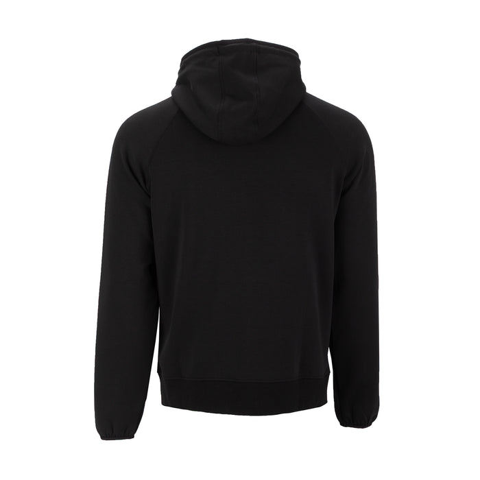Triumph men's black pullover hoodie with attached hood and ribbed cuffs hem