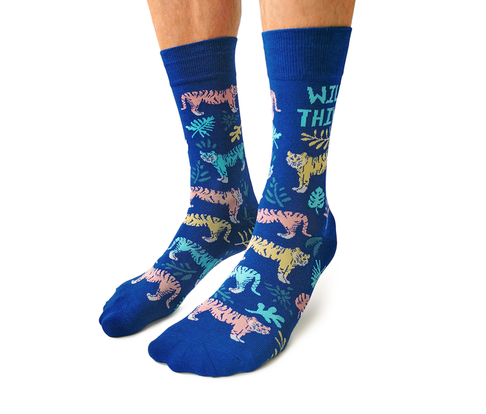 WILD THING TIGER NOVELTY SOCKS FOR MEN