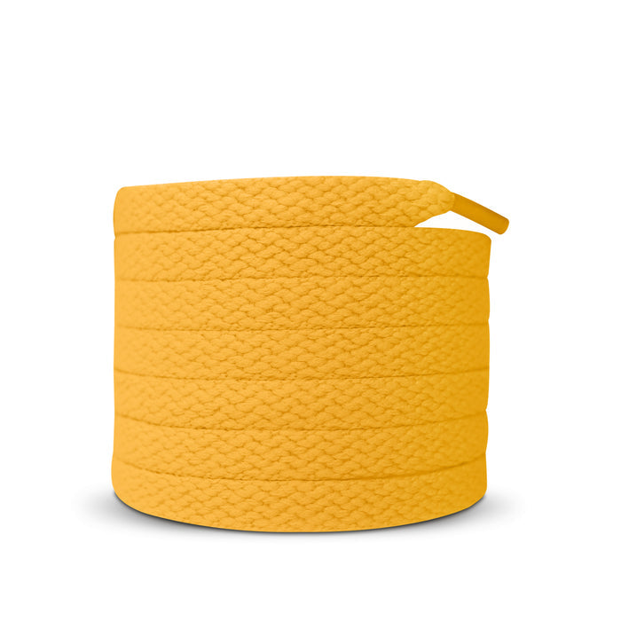 Jordan 1 Laces Basics Flat Thin - Union Jordan 1 Yellow Laces / University Gold