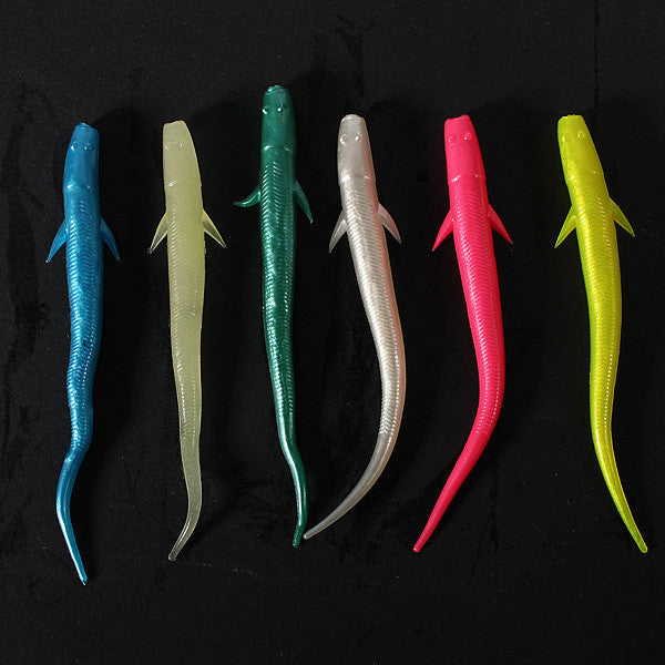 10pcs Fishing Lure Soft Plastic Lure Worm Grubs Fluke Baits - GhillieSuitShop