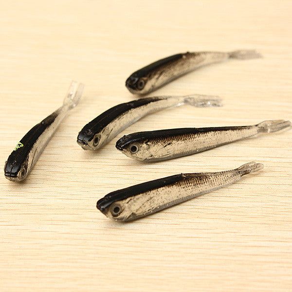 1Set 10PCS Soft Silicone Fishing Lure Bait Freshwater Saltwater - GhillieSuitShop