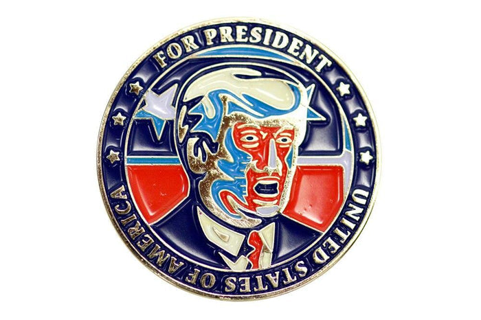 2016 Trump Clinton For President Flip Coin-tvso