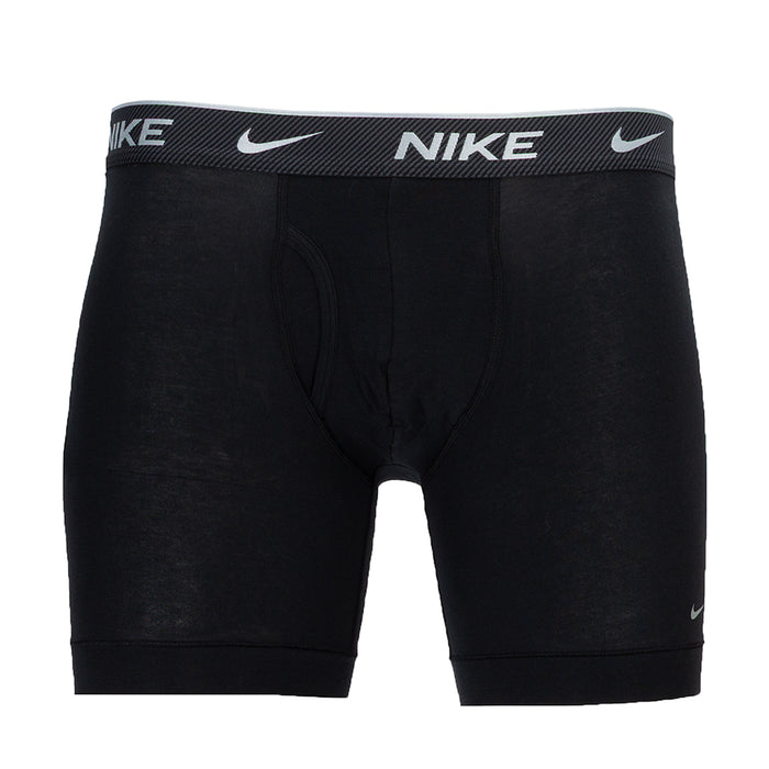 Pack of Dri-FIT cotton stretch boxer briefs, black with NIKE logo waistband