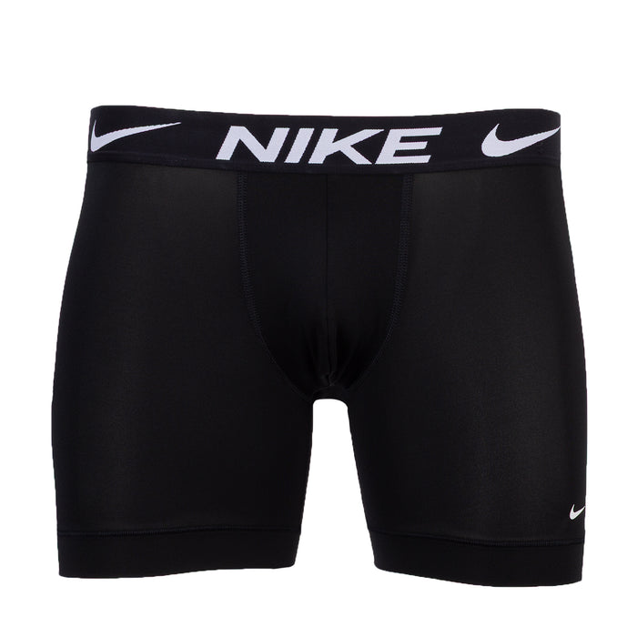 Men's black Dri-FIT micro boxer briefs with Nike swoosh waistband