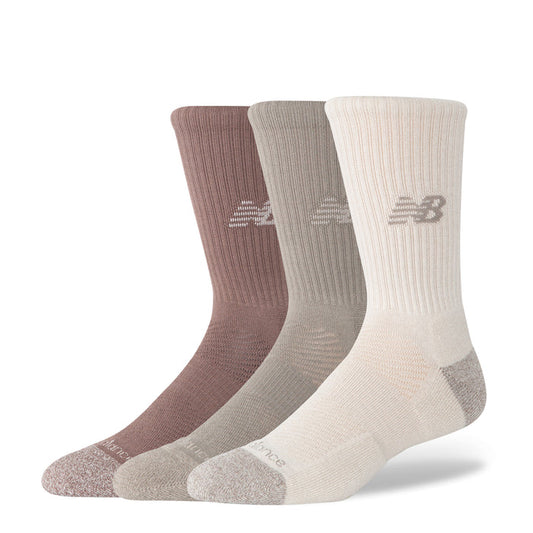 3-pack active cushion crew socks, arid stone, linen and earth shadow (3 pairs)