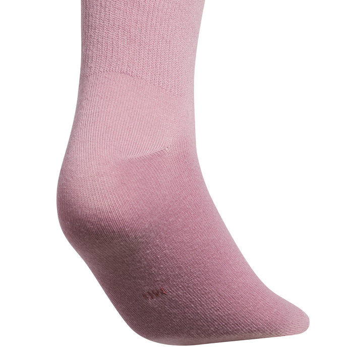 Mauve high-quarter socks with reinforced heel and small logo detail