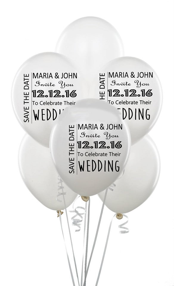 50 Personalised Balloons and Free Personalised Banner