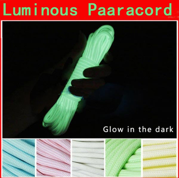 50ft 9Core Multifunction Nylon Paracord Parachute Cord Luminous Glow - GhillieSuitShop