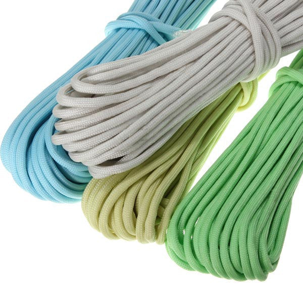 50ft 9Core Multifunction Nylon Paracord Parachute Cord Luminous Glow - GhillieSuitShop