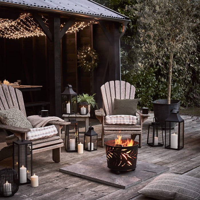 59cm Albury Black Garden Lantern with TruGlow® Candle