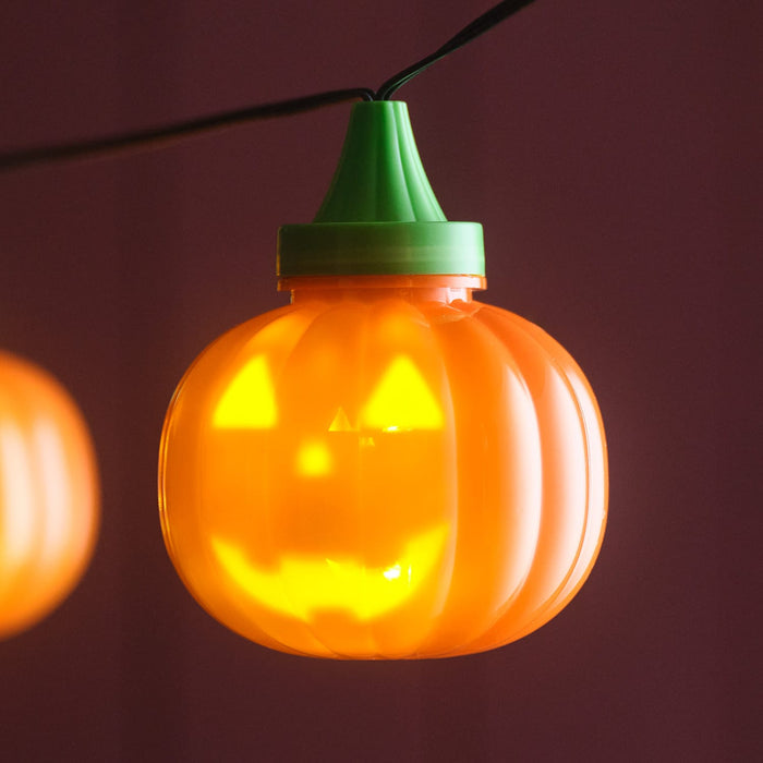 6 Animated Halloween Pumpkin LED String Lights