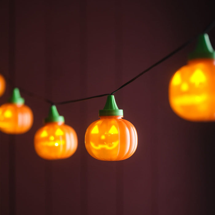 6 Animated Halloween Pumpkin LED String Lights