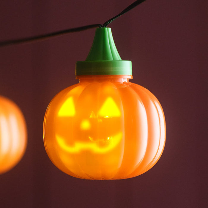 6 Animated Halloween Pumpkin LED String Lights