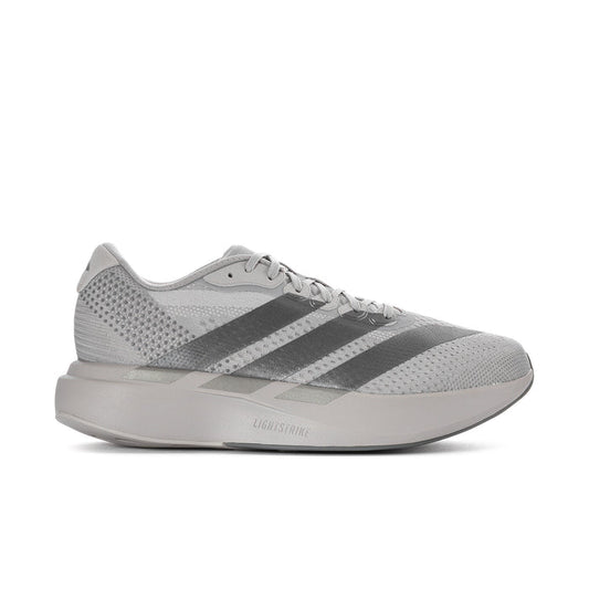 Men's Adizero Pacer running shoes in light grey with dark grey side stripes