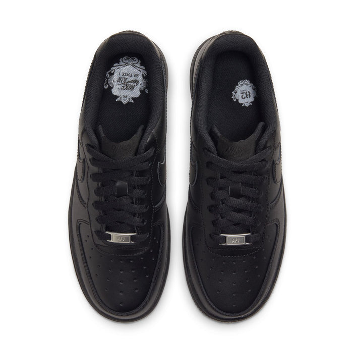 Black women’s sneakers, lace side openings with logo-print tongue lining
