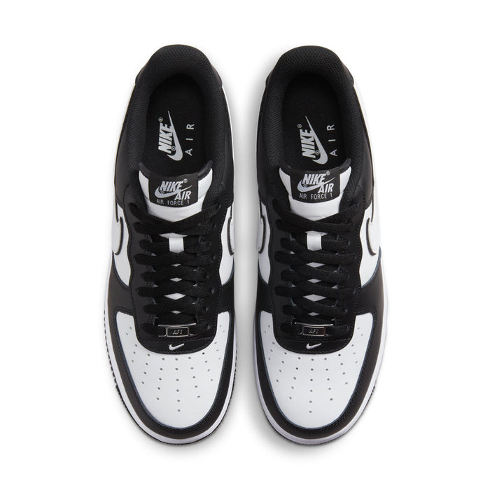Nike Air Force 1 Low pair with black interiors, lace-up tongues, and Air branding