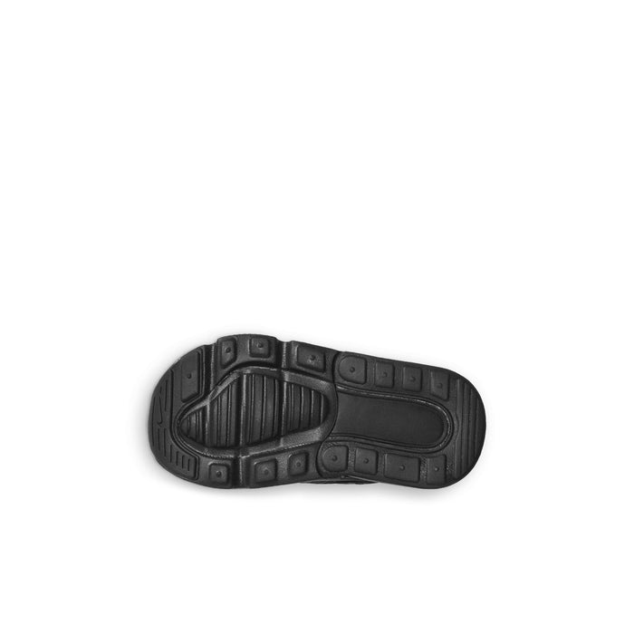 Black toddler Air Max 270 outsole with textured rubber tread