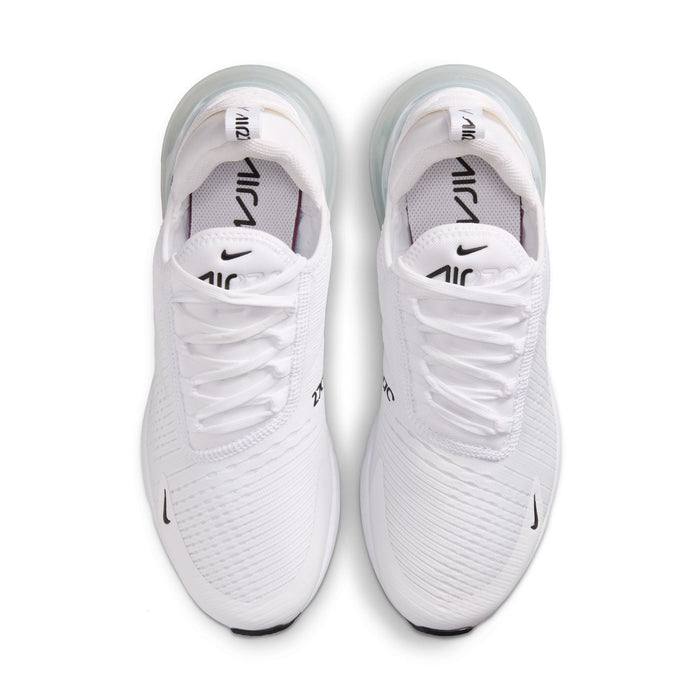 Pair of Air Max 270 sneakers with white uppers and padded tongue detail