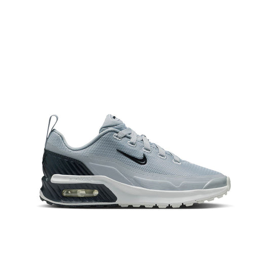Youth Air Max Bia sneakers in light gray with black quarter and Max air window