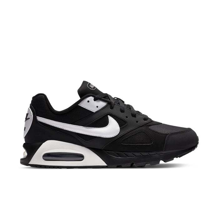 Men's Nike Air Max IVO sneakers in black with white Swoosh and Air unit midsole