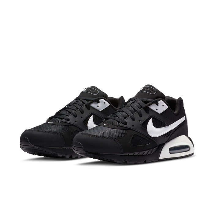 Men's Nike Air Max IVO sneakers, black upper with white Swoosh and visible Air cushioning