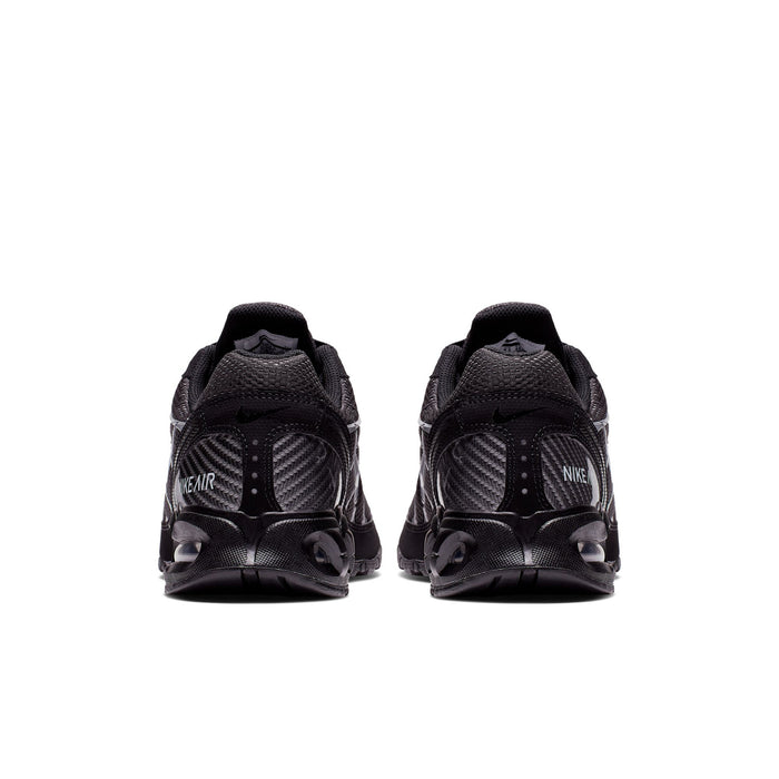 Men's black Nike Air Max sneakers with heel pull-tab and 'AIR' text on back