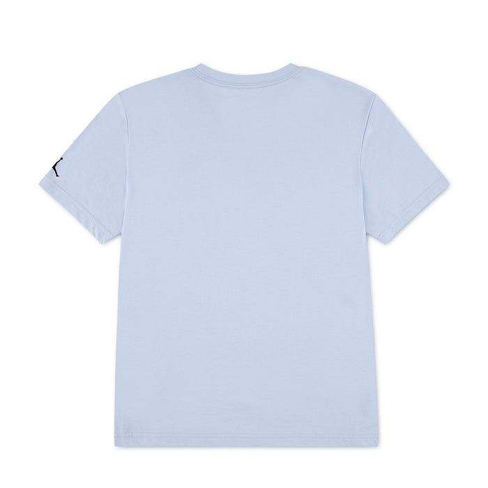 Youth light blue T-shirt, plain back view