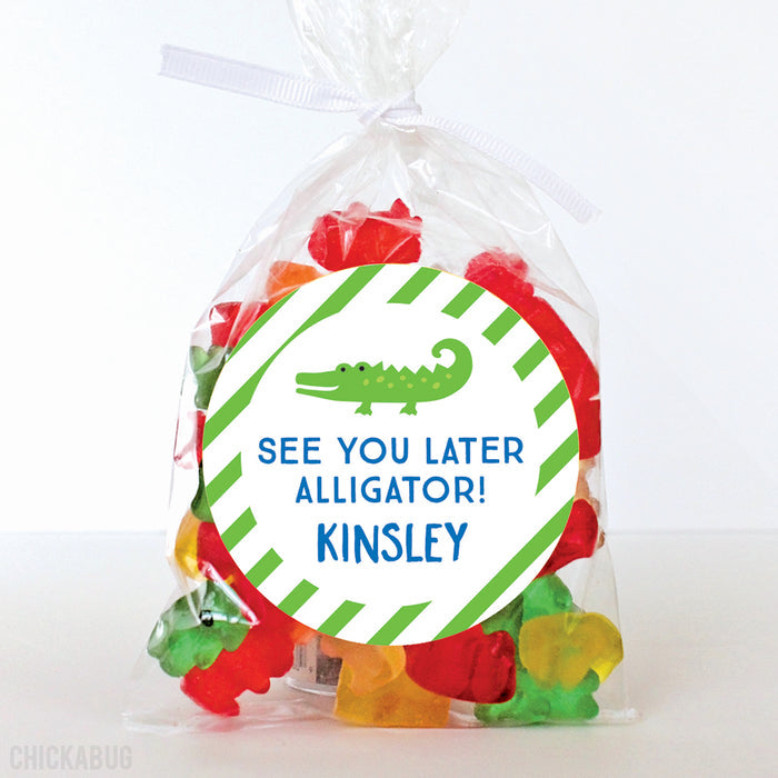 Alligator Last Day of School Stickers