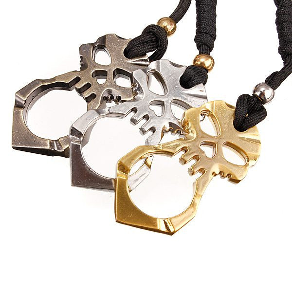 Alloy Skull Mini Outdoors Hammer Key Chain Self Defense Survival Tool - GhillieSuitShop