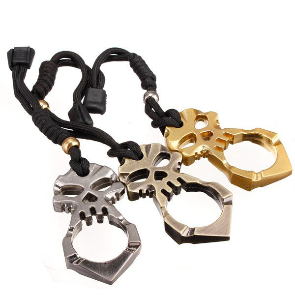 Alloy Skull Mini Outdoors Hammer Key Chain Self Defense Survival Tool - GhillieSuitShop