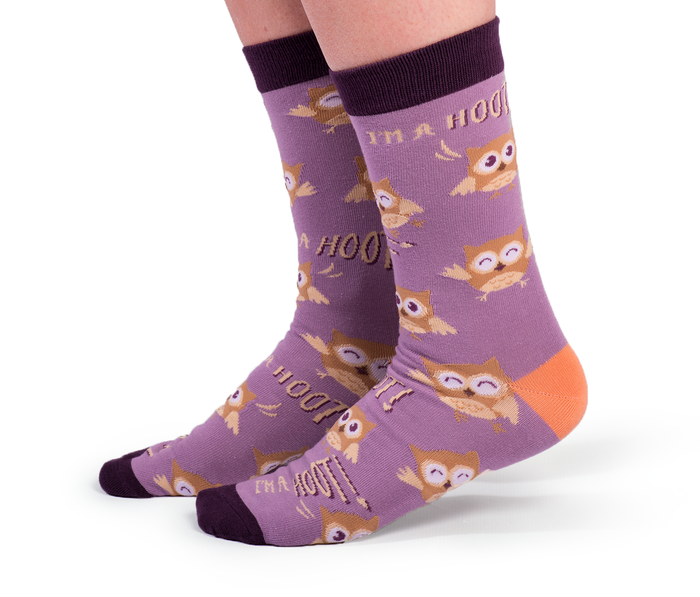 Womens owl novelty socks
