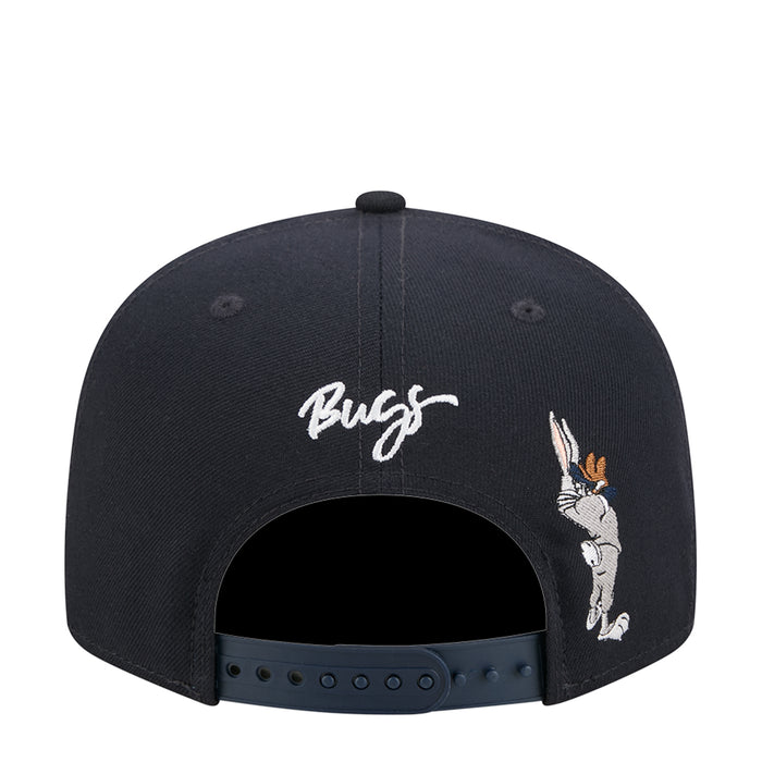 Black snapback cap with 'Bugs' text and Bugs Bunny graphic on right side