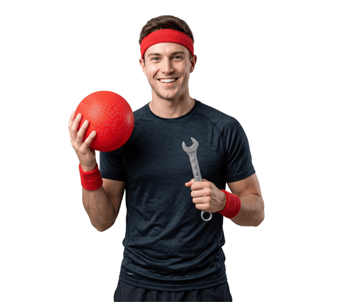 Average Joe's Dodgeball Halloween Cosplay Costume Accessory Kit - TVStoreOnline