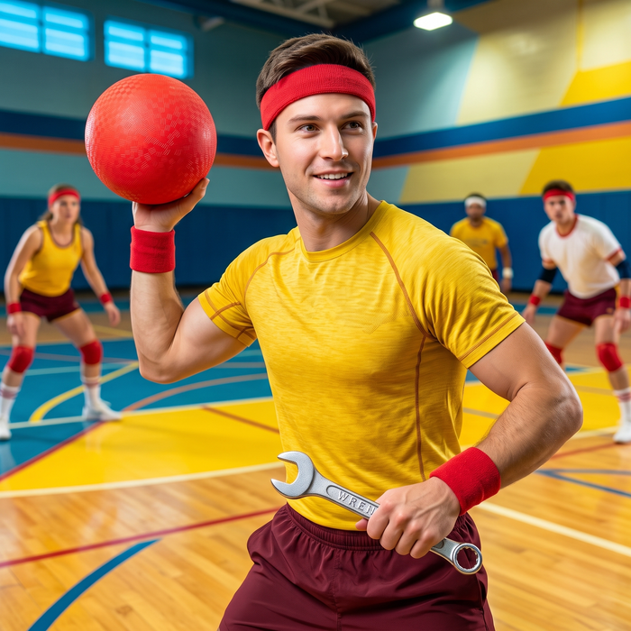 Average Joe's Dodgeball Halloween Cosplay Costume Accessory Kit - TVStoreOnline