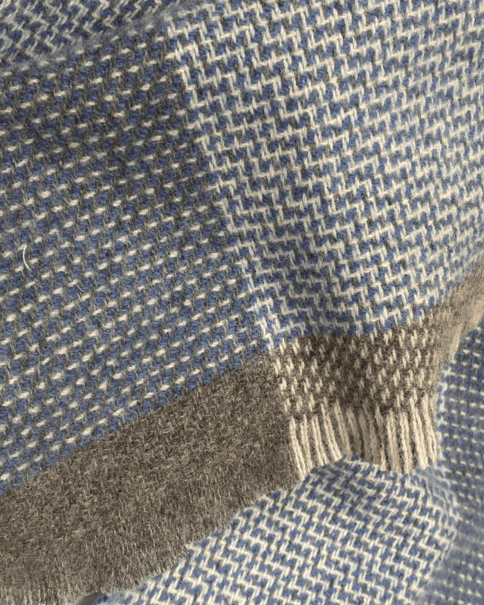 Azure Tweed Merino Lambswool Scarf - Cushendale Woollen Mills