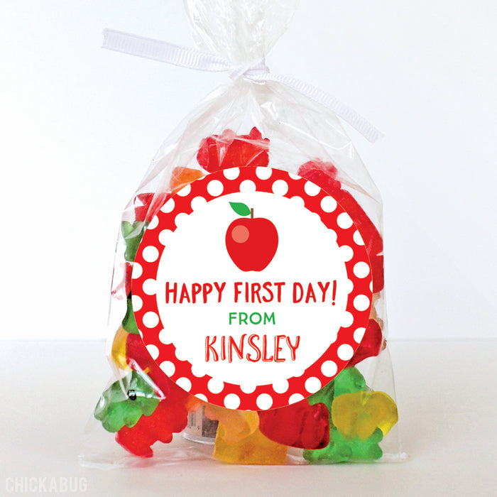 Back to School Apple Stickers