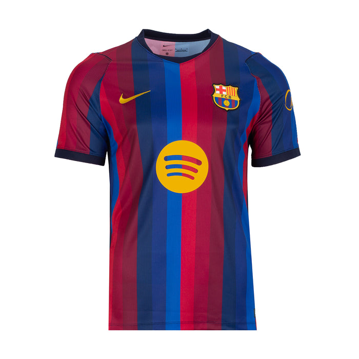 Men's replica home jersey with blue and red vertical stripes, Nike logo and club crest