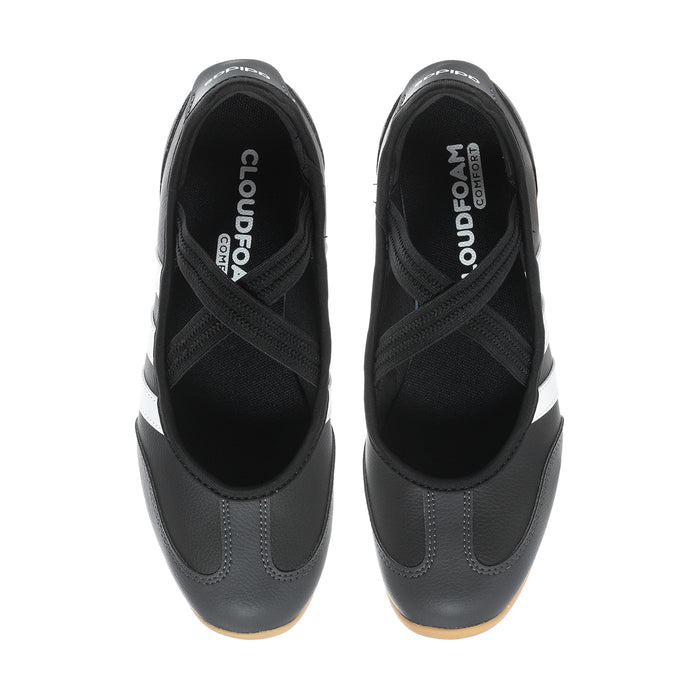 Youth Mary Jane shoes with black upper and Cloudfoam insole
