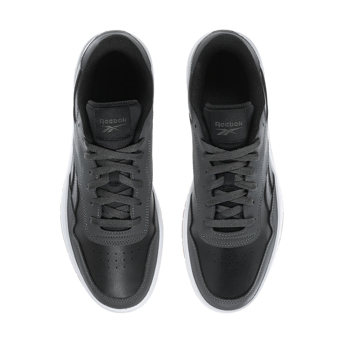 Men's Reebok low-top sneakers, black laces and textured toe, padded collar